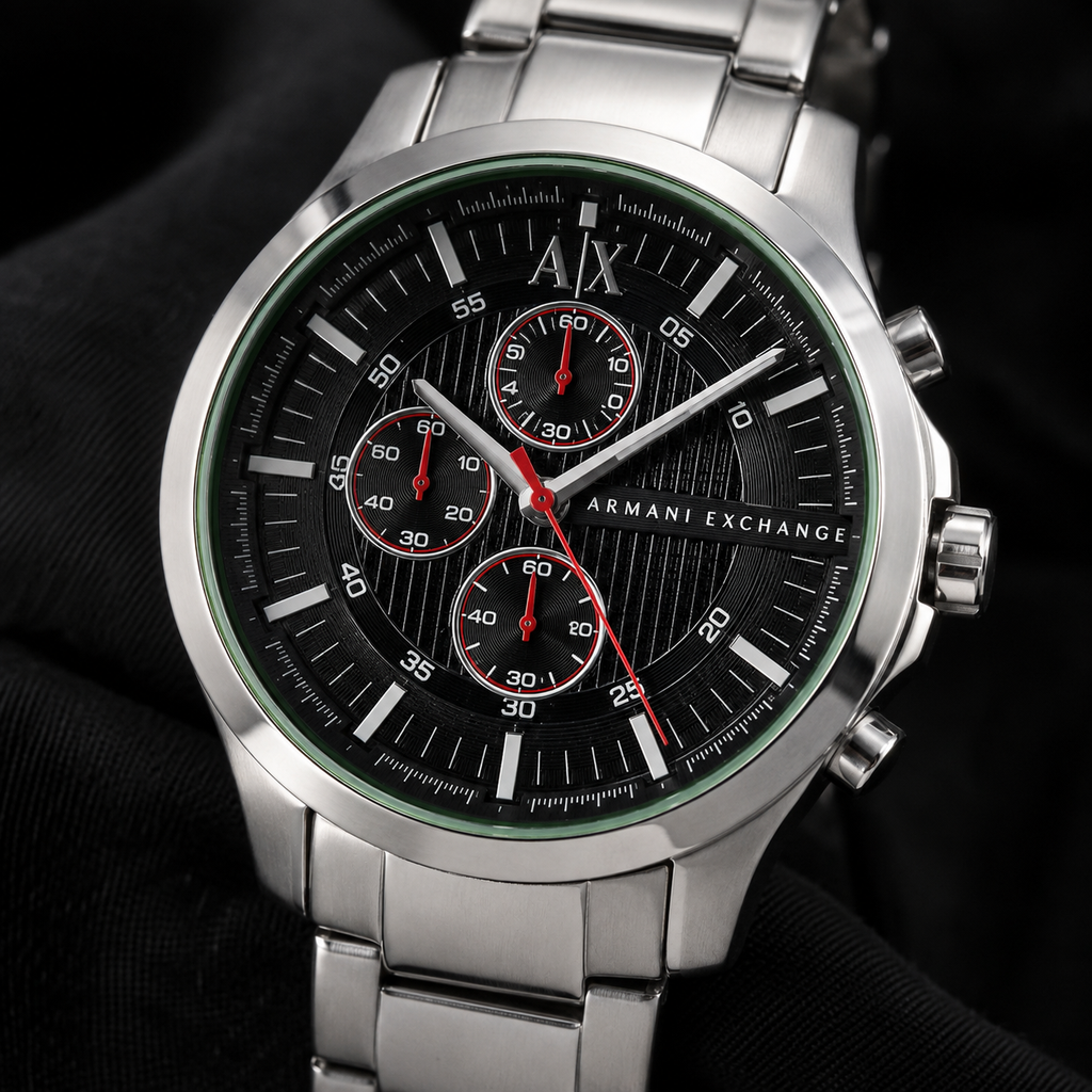 Armani Exchange AX2121 men's watch – dial macro view