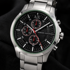Armani Exchange AX2121 men's watch – dial macro view