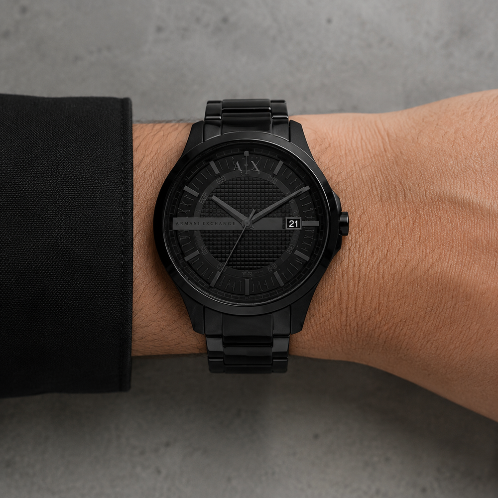 Armani Exchange AX2132 men's watch on wrist – featured view