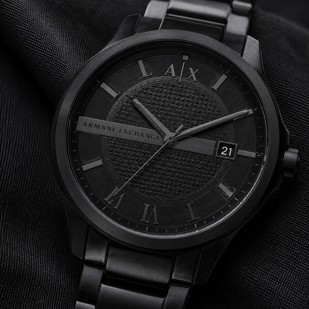 Armani Exchange AX2132 men's watch – dial macro view
