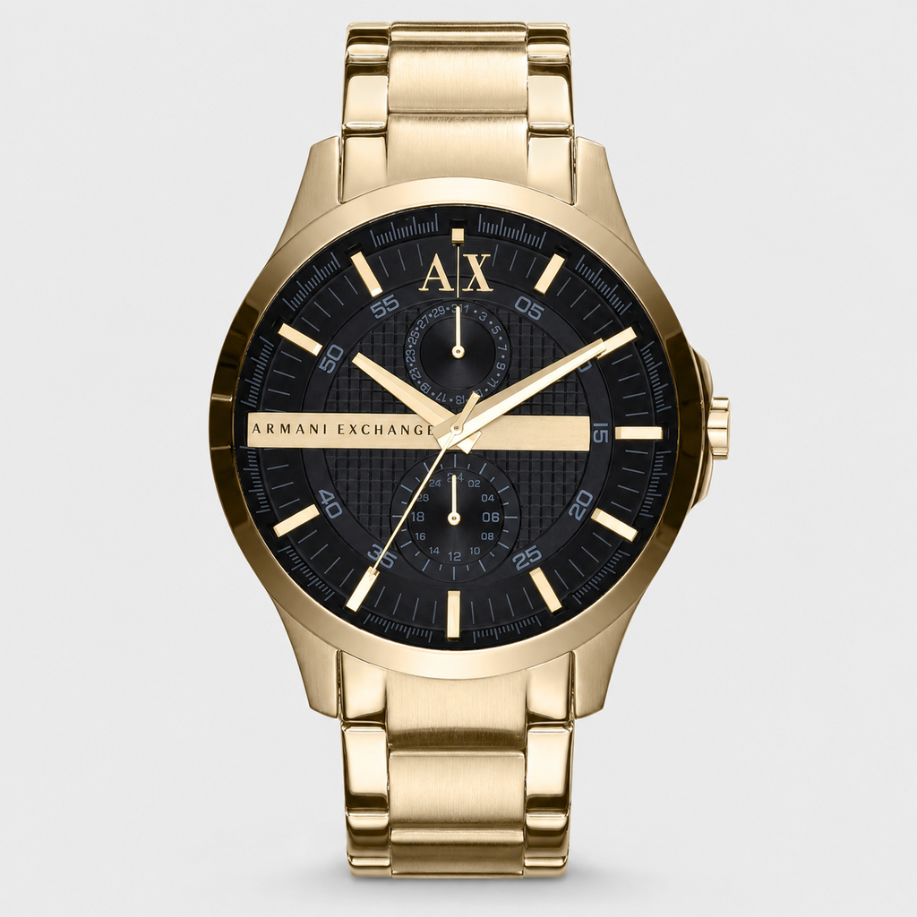 Armani Exchange AX2135 gold-tone watch front packshot
