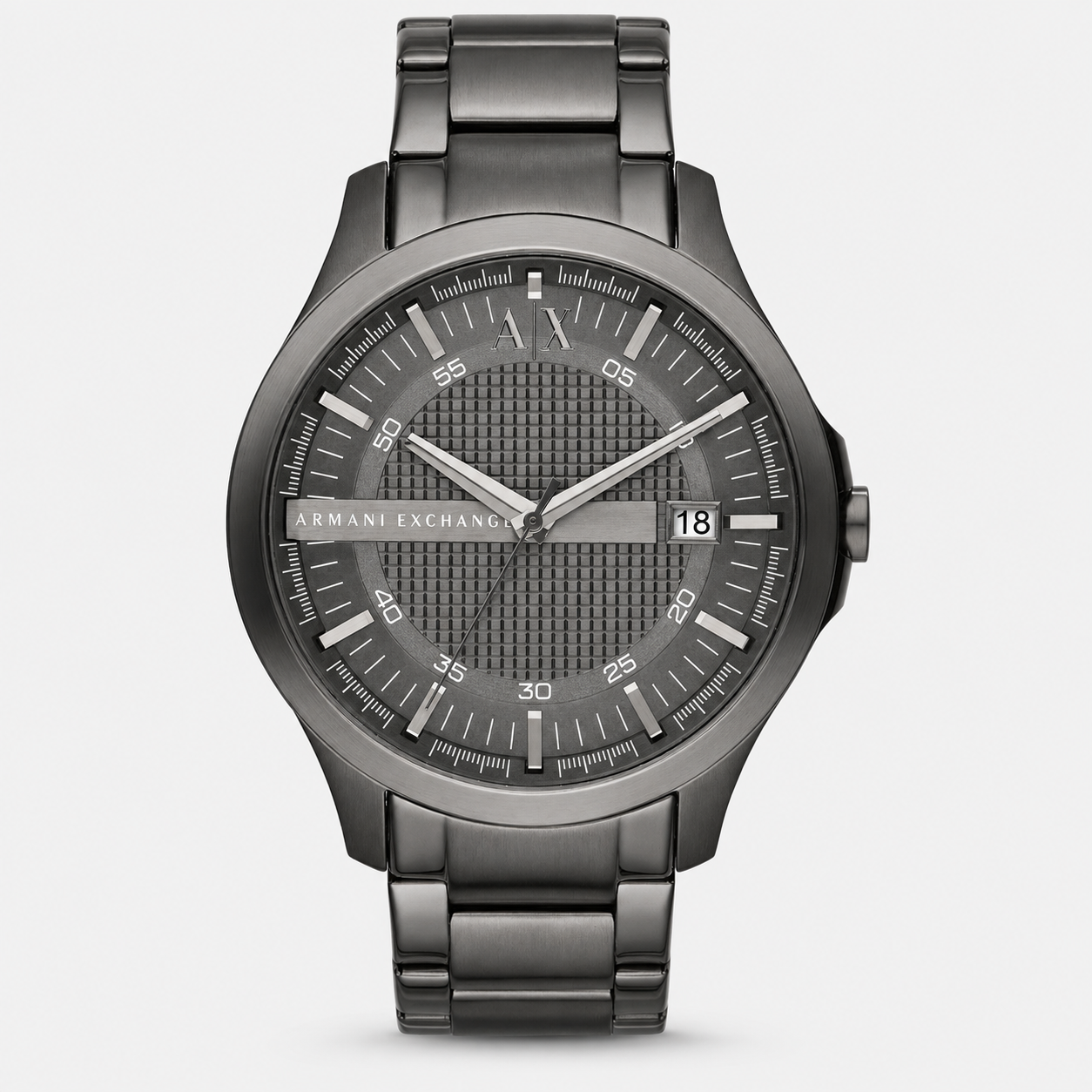 Armani Exchange AX2150 gunmetal watch front packshot
