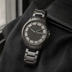 Armani Exchange AX2178 gunmetal watch lifestyle view