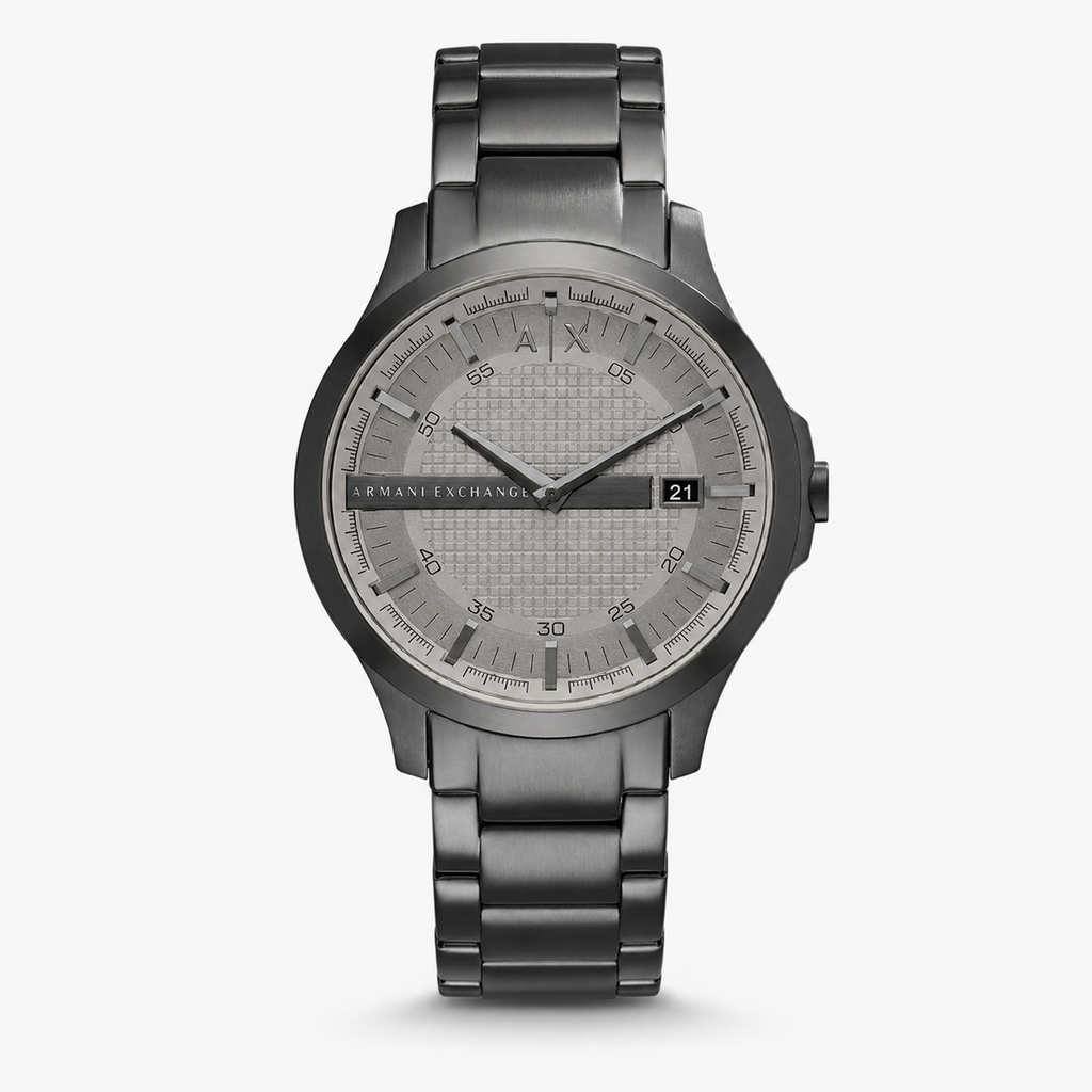 Armani Exchange AX2194 men's gunmetal watch front packshot