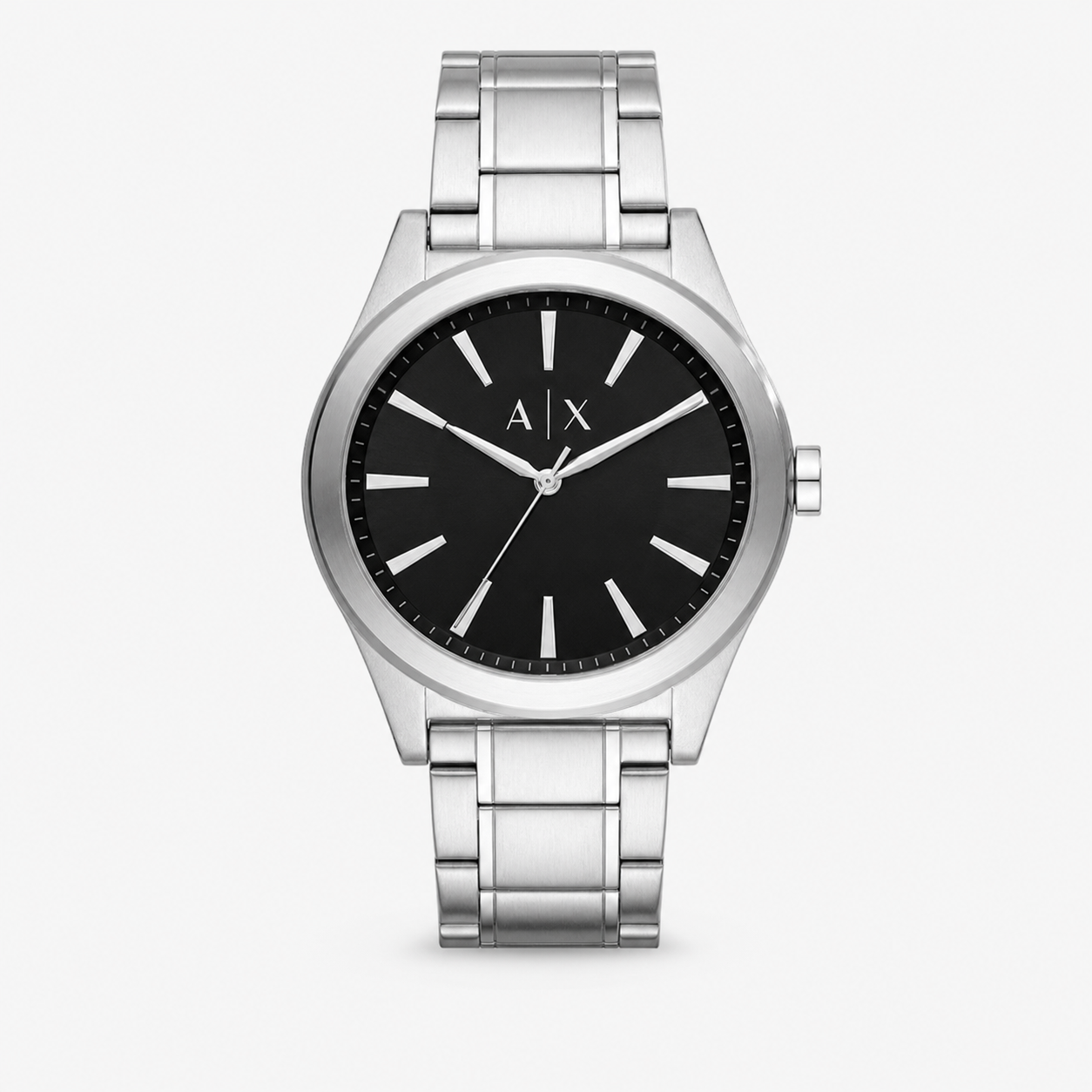 Armani Exchange AX2320 men's silver watch front packshot