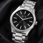 Armani Exchange AX2320 men's black dial macro