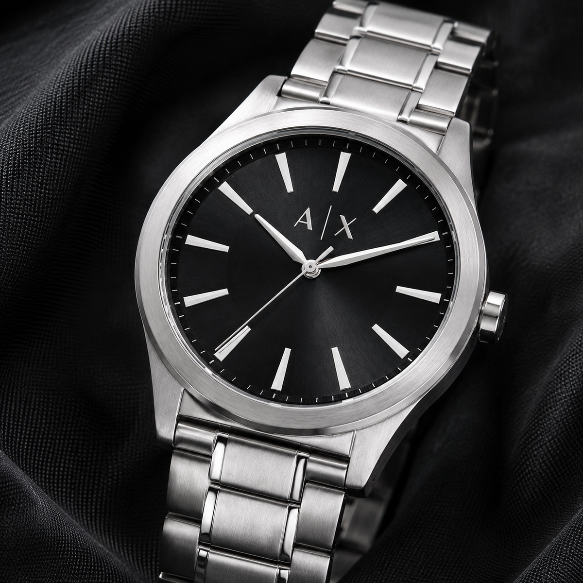 Armani Exchange AX2320 men's black dial macro