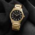 Armani Exchange AX2328 men's gold-tone watch lifestyle view