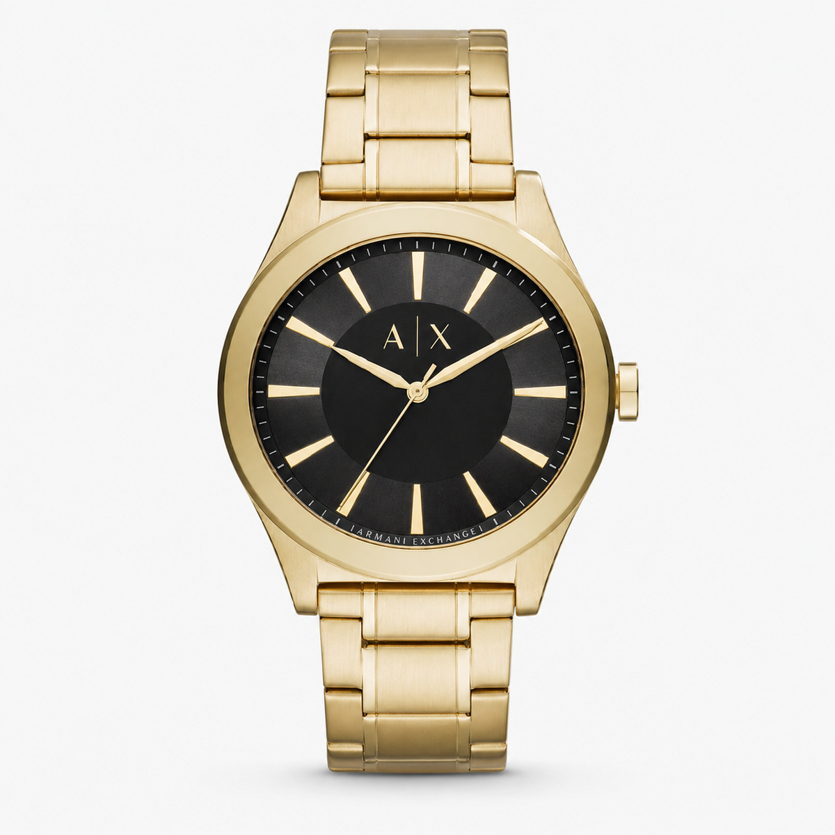 Armani Exchange AX2328 men's gold-tone watch front packshot
