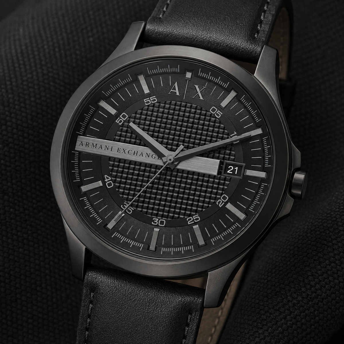 Armani Exchange AX2400 men's grid dial macro