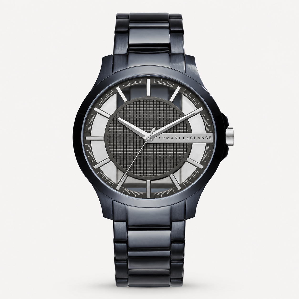 Armani Exchange AX2401 men's gunmetal watch front packshot