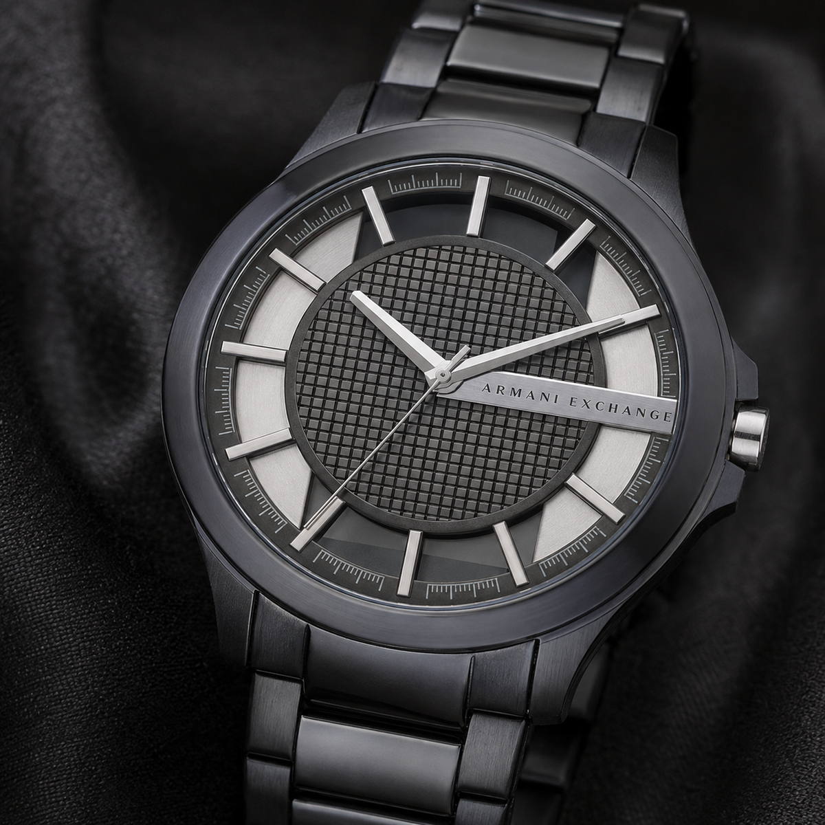 Armani Exchange AX2401 men's grid dial macro