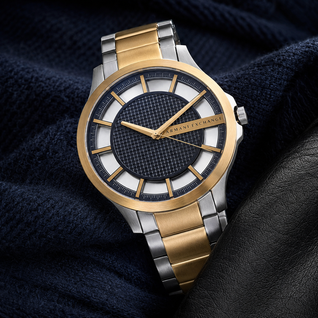 Armani Exchange AX2403 men's two-tone watch lifestyle view