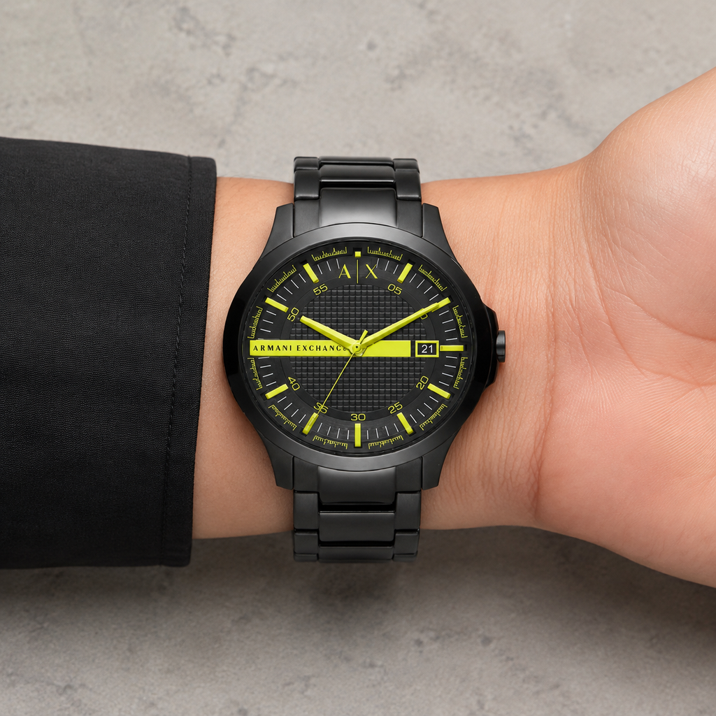 Armani Exchange AX2407 men's watch on inner wrist