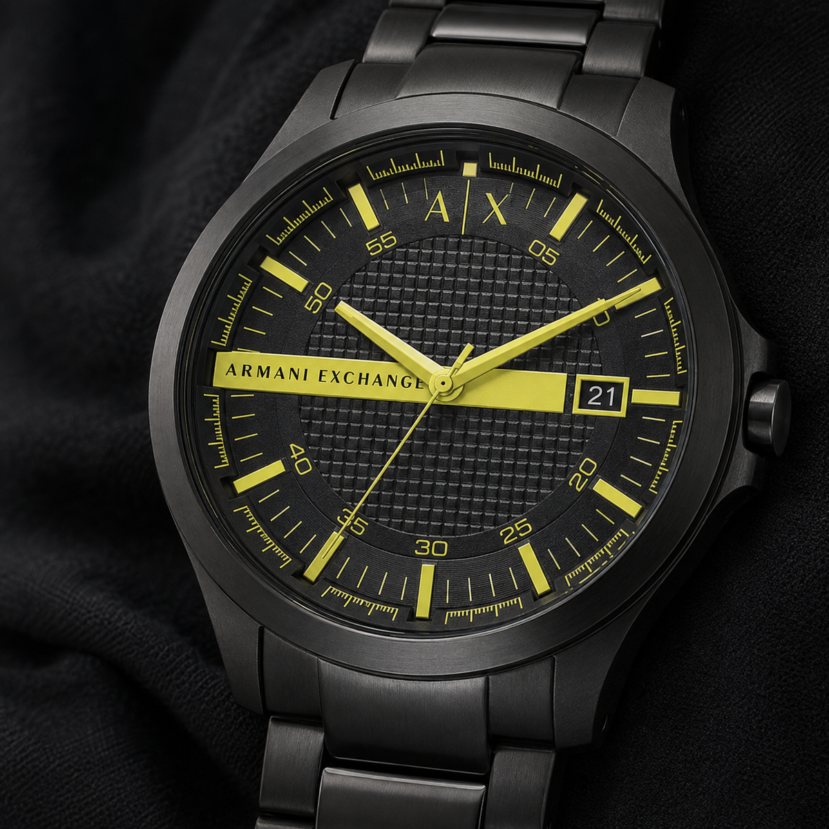 Armani Exchange AX2407 dial macro detail