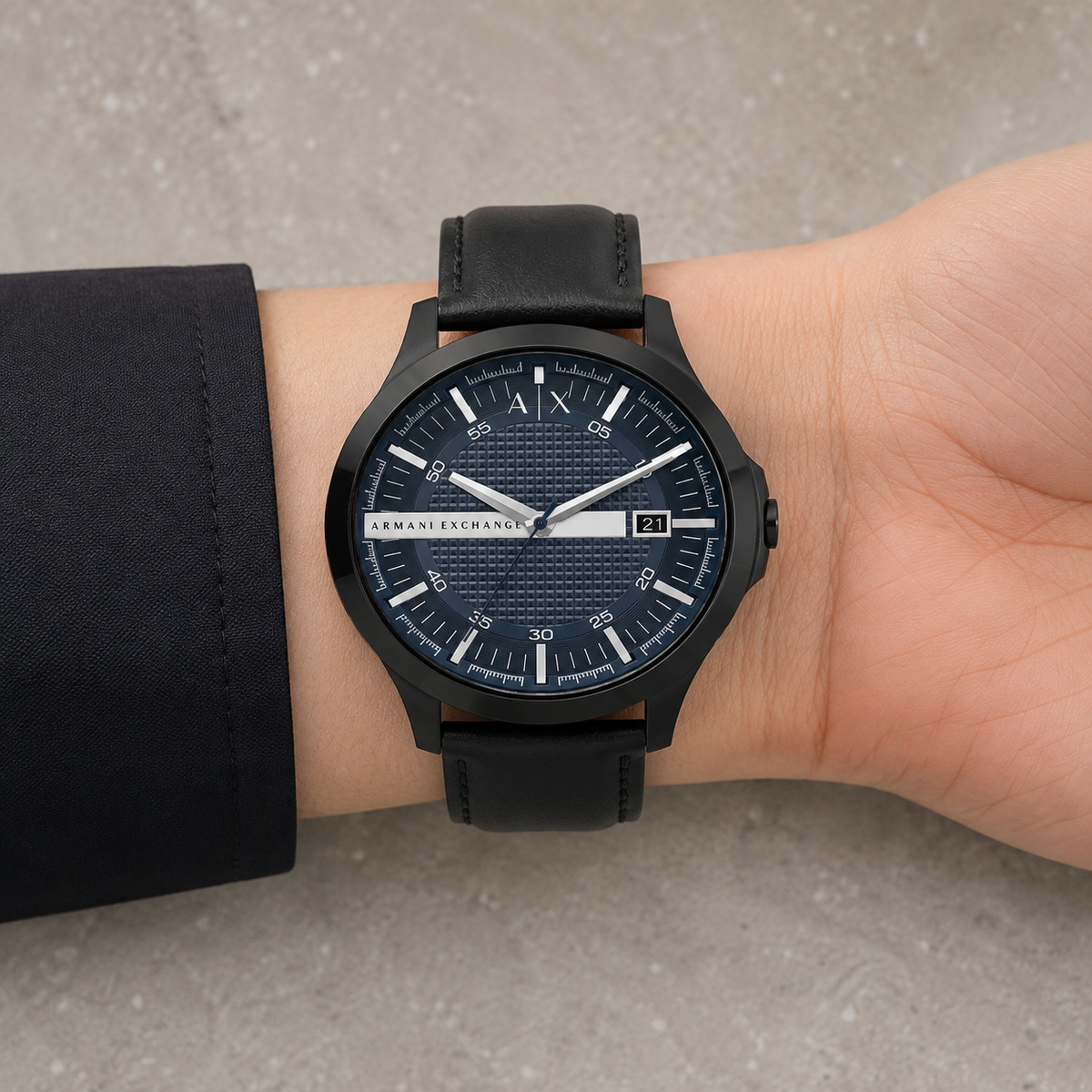 Armani Exchange AX2411 men's watch on inner wrist