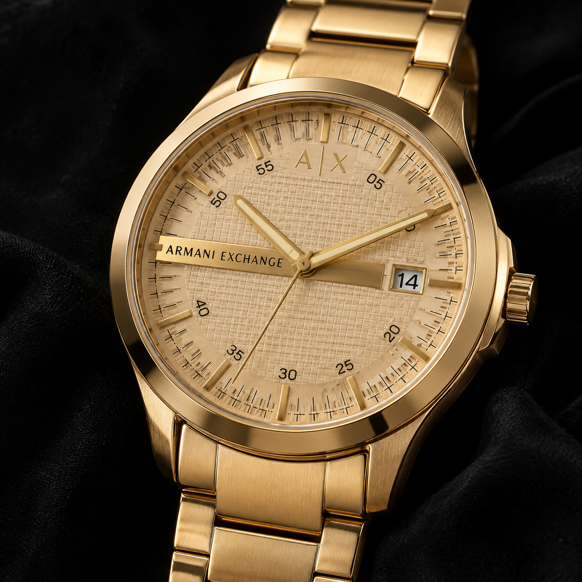 Armani Exchange AX2415 dial macro detail