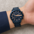Armani Exchange AX2430 men's chronograph on inner wrist