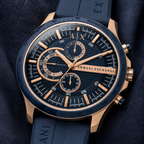 Armani Exchange AX2440 chronograph dial macro detail