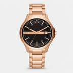 Armani Exchange AX2449 men's rose gold and black watch product view