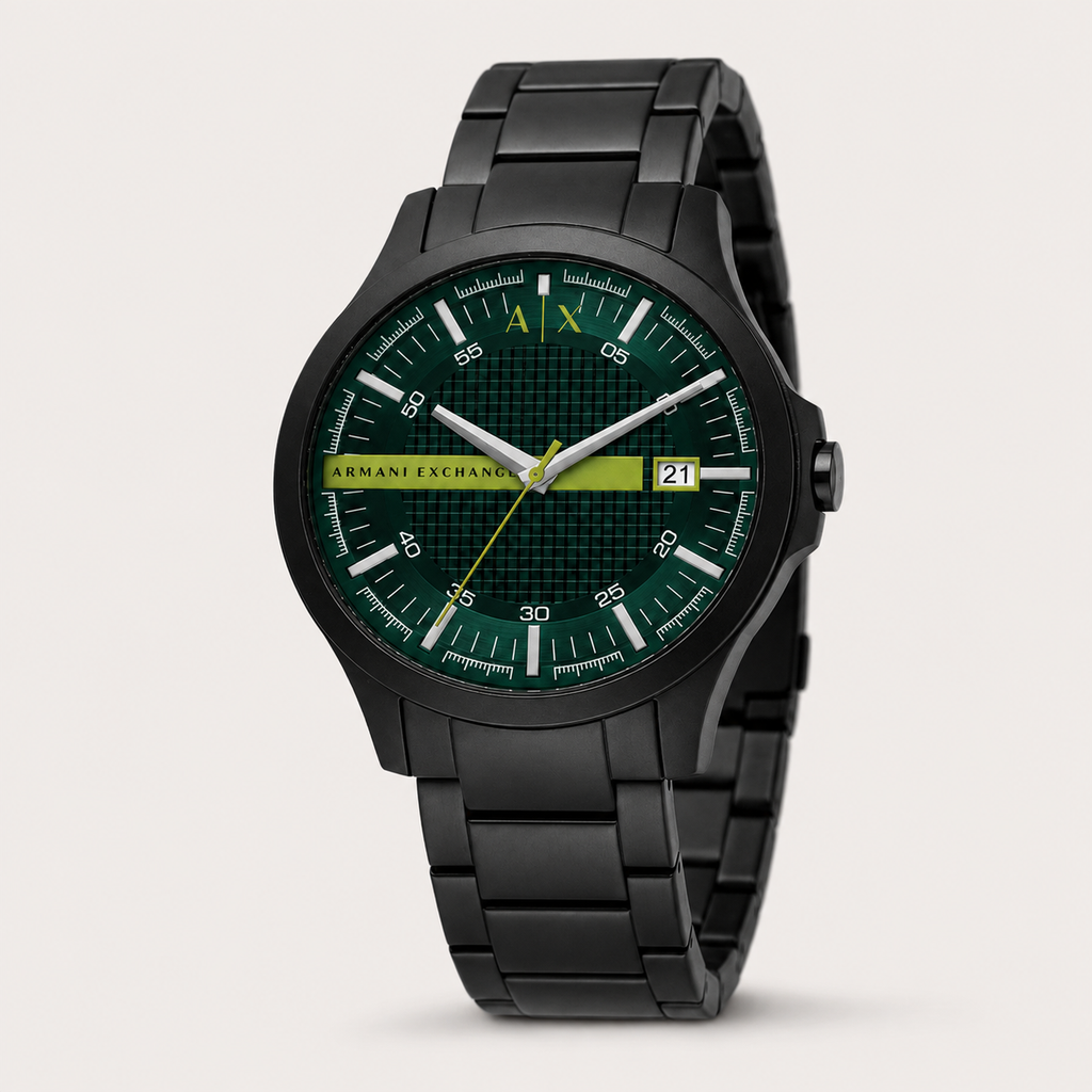Armani Exchange AX2450 men's black and green watch product view