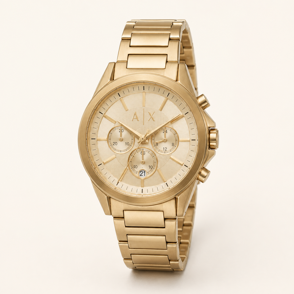 Armani Exchange AX2602 men's gold chronograph product view