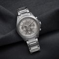 Armani Exchange AX2603 men's silver chronograph lifestyle view