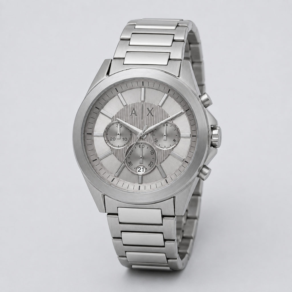 Armani Exchange AX2603 men's silver chronograph product view