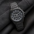 Armani Exchange AX2639 men's black gray chronograph lifestyle view