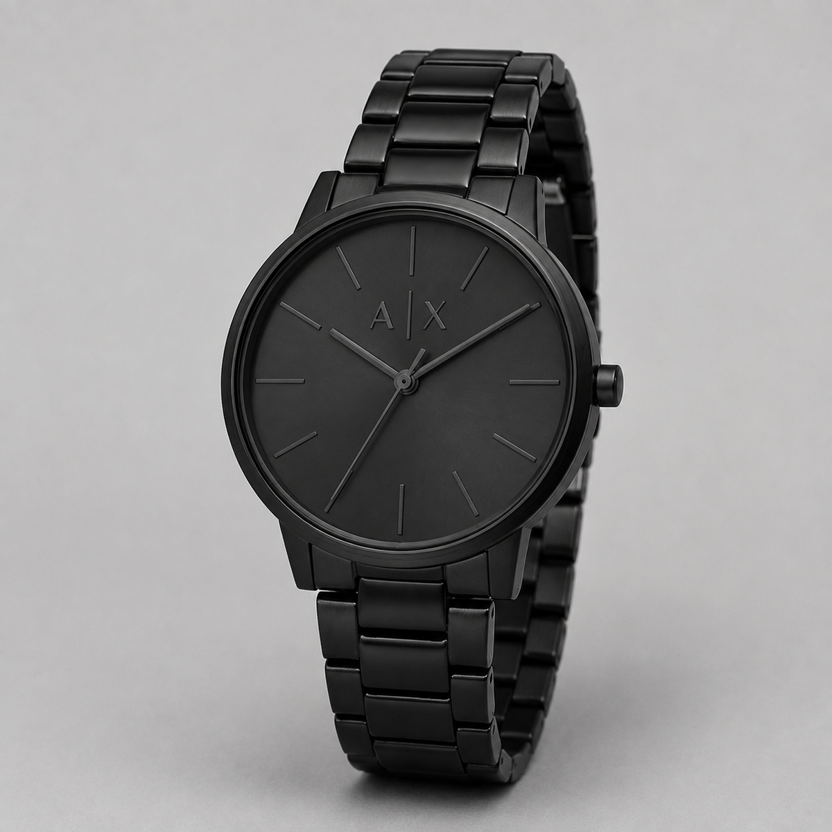 Armani Exchange AX2701 men's all black minimalist product view