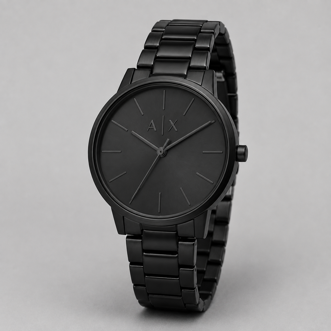 Armani Exchange AX2701 men's all black minimalist product view
