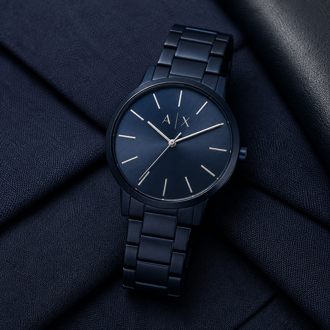 Armani Exchange AX2702 navy watch lifestyle