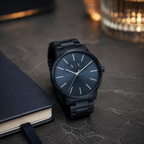 Armani Exchange AX2702 navy watch desk scene