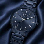 Armani Exchange AX2702 navy watch macro