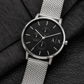 Armani Exchange AX2714 silver mesh watch lifestyle