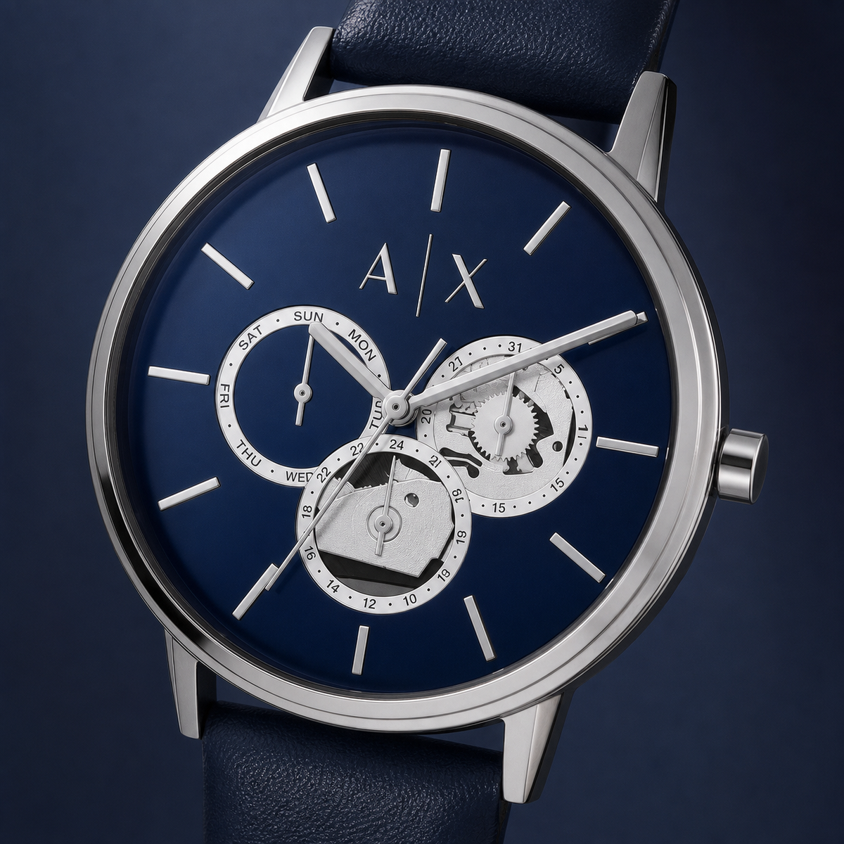 Armani Exchange AX5537 women's watch macro close-up
