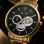 Armani Exchange AX5548 women's watch macro close-up