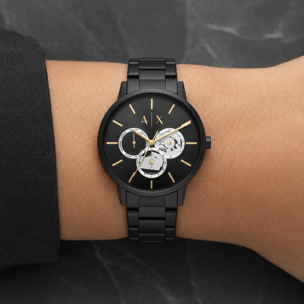 Armani Exchange AX5800 women's watch on inner wrist