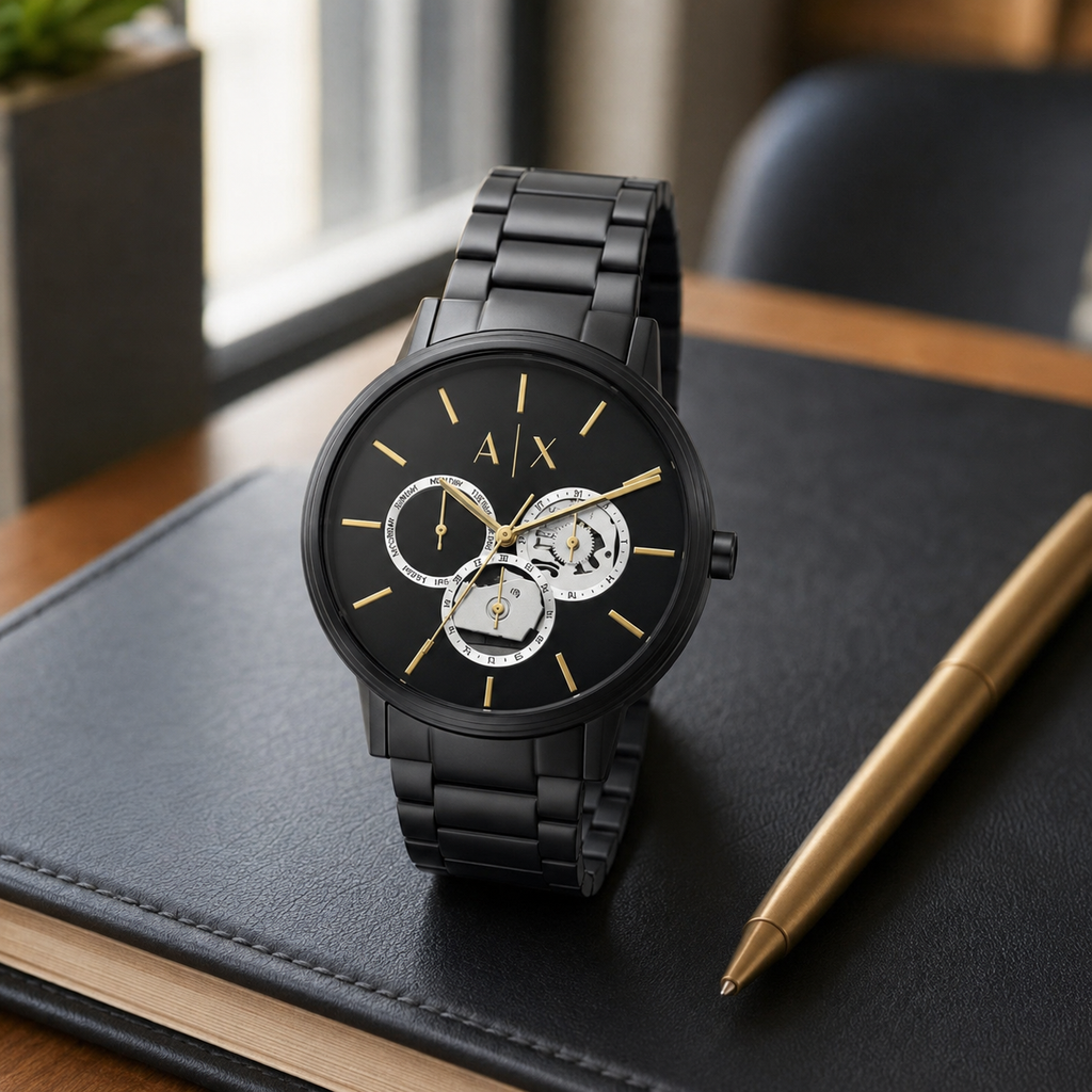 Armani Exchange AX5800 women's watch desk view