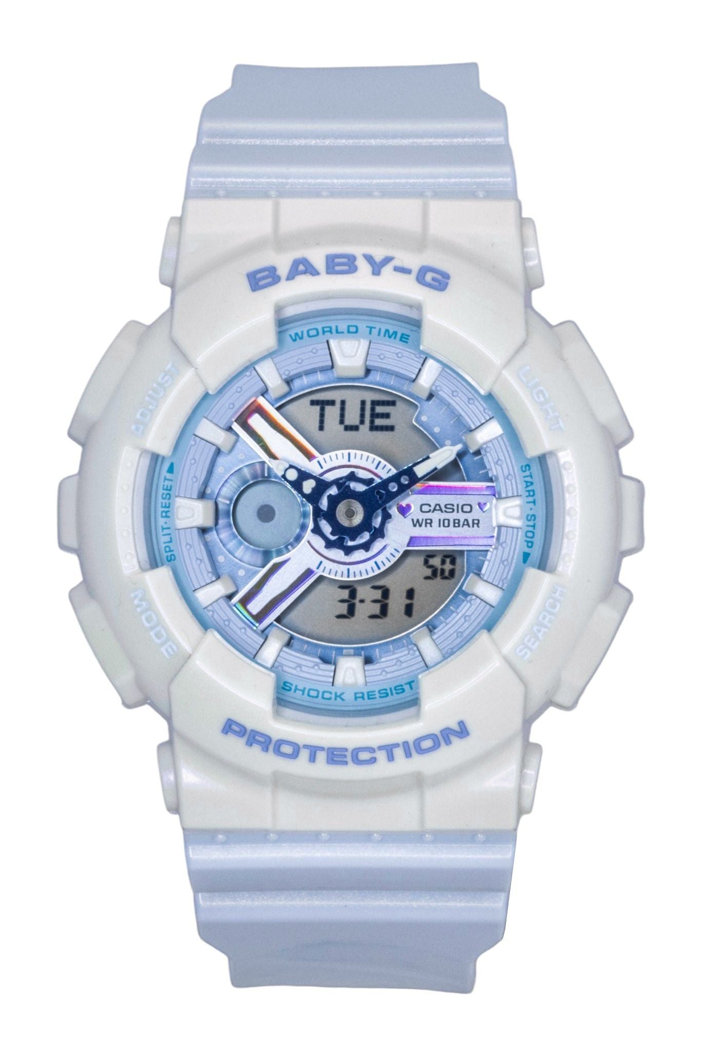 Casio Baby-G Analog Digital Resin Strap Blue Dial Quartz BA-110PD-2A 100M Women's Watch