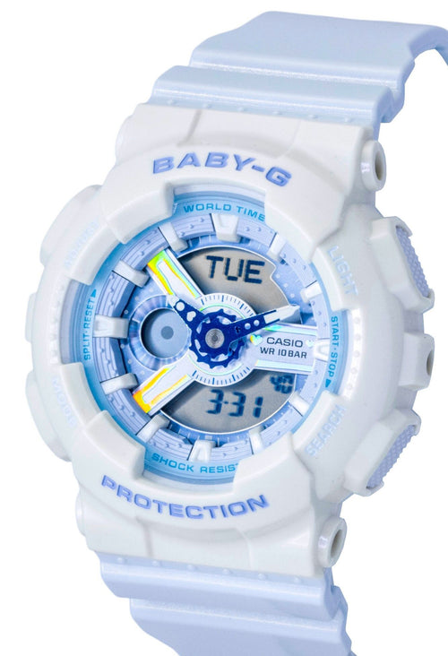 Casio Baby-G Analog Digital Resin Strap Blue Dial Quartz BA-110PD-2A 100M Women's Watch