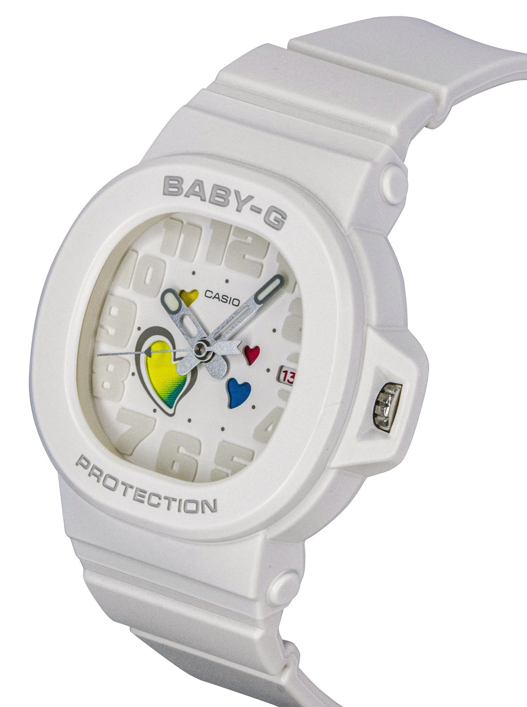 Casio Baby-G Analog Playful Hearts Series White Dial Quartz BGA-10-7A 100M Women's Watch
