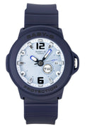 Casio Baby-G Plus Analog Resin Strap Light Blue Dial Quartz BGA-15K-2A 100M Women's Watch With Convertible Holder