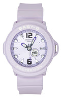 Casio Baby-G Plus Analog Resin Purple Dial Quartz BGA-15K-6A 100M Women's Watch With Convertible Holder