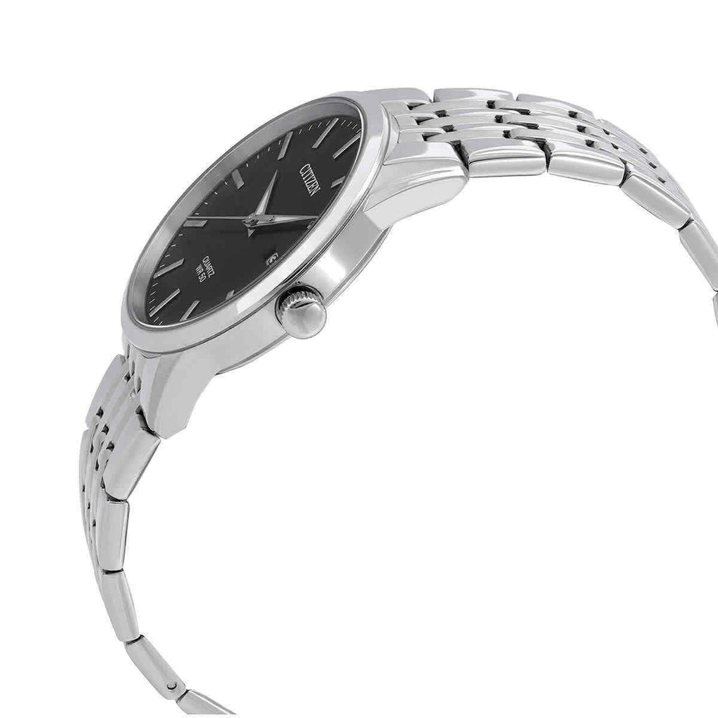 Citizen Black Dial Stainless Steel Quartz BI5000-87E Men's Watch