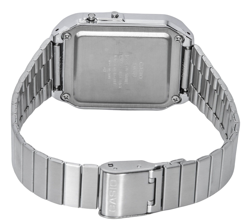 Casio Vintage Digital Calculator Stainless Steel Quartz CA-500WE-1A Men's Watch