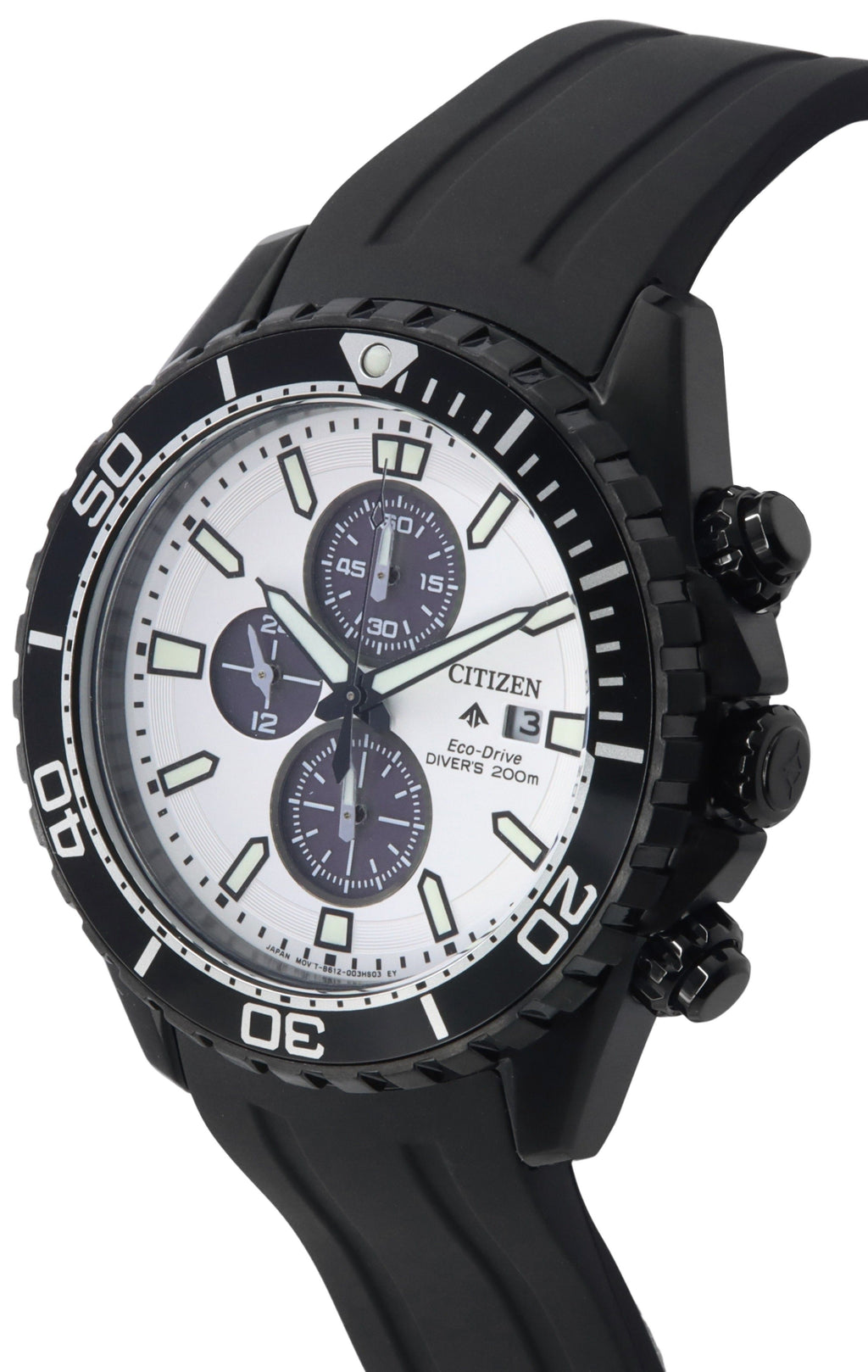 Citizen Promaster Marine Eco-Drive Chronograph White Dial Diver's CA0825-05A 200M Men's Watch
