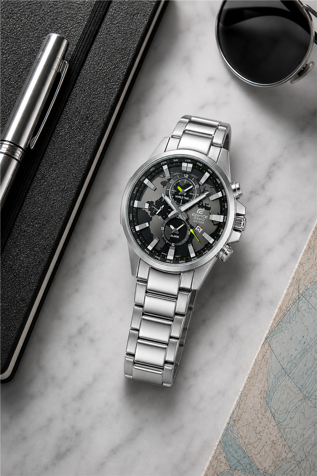 Casio Edifice EFR-303 World Time EFR-303D-1A Watch