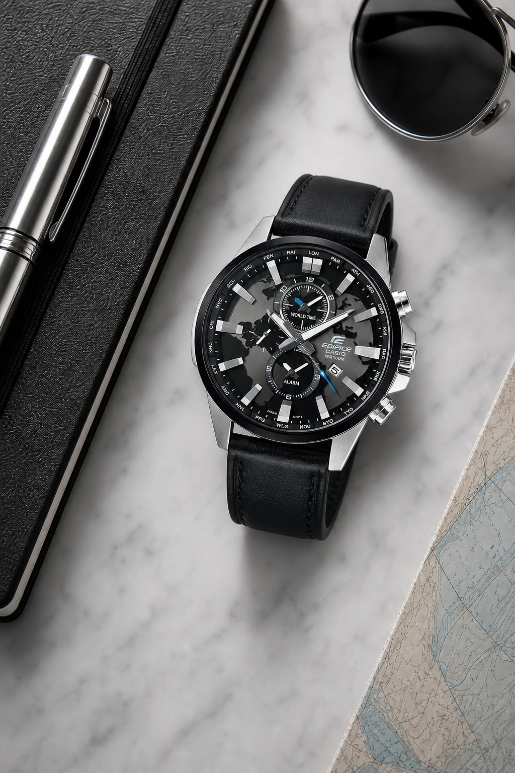 Casio Edifice EFR-303 World Time EFR-303L-1A Watch