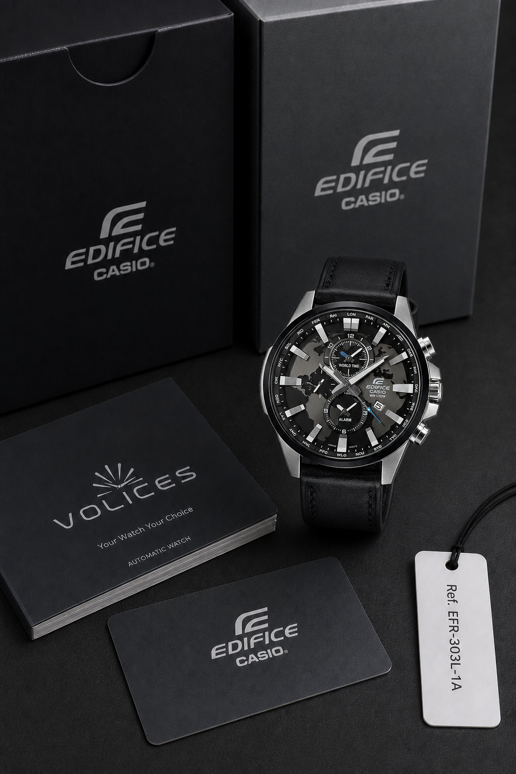 Casio Edifice EFR-303 World Time EFR-303L-1A Watch